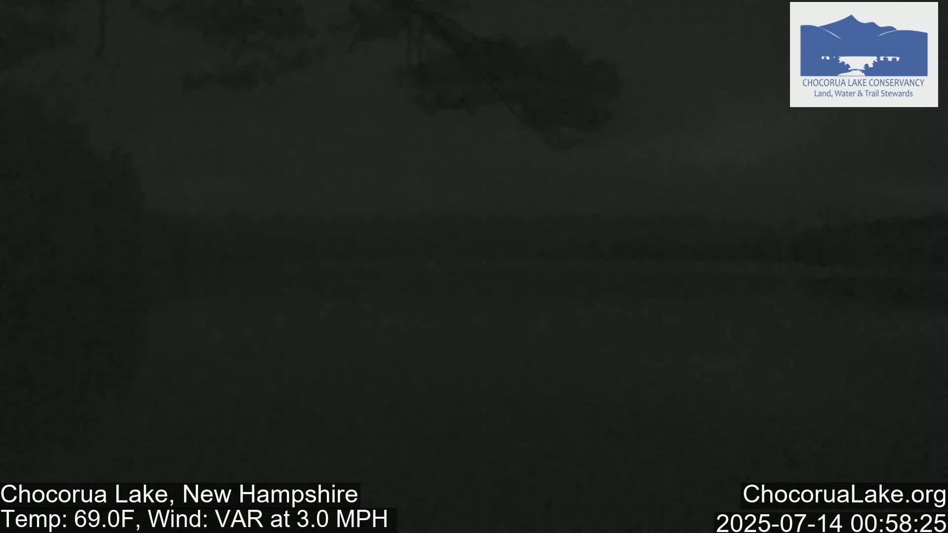 Chocorura Lake Live Cam - Tamworth, Carroll, New Hampshire, USA