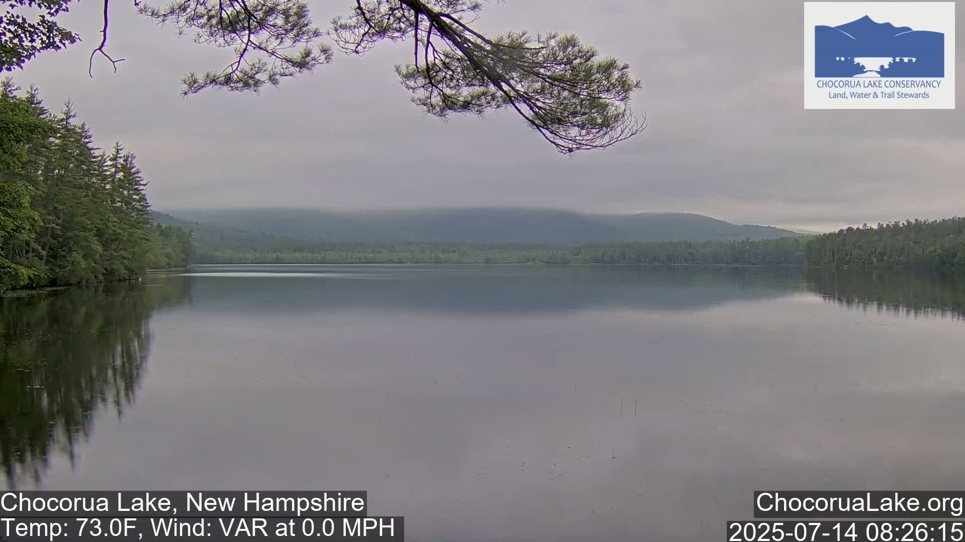 Chocorura Lake Live Cam - Tamworth, Carroll, New Hampshire, USA