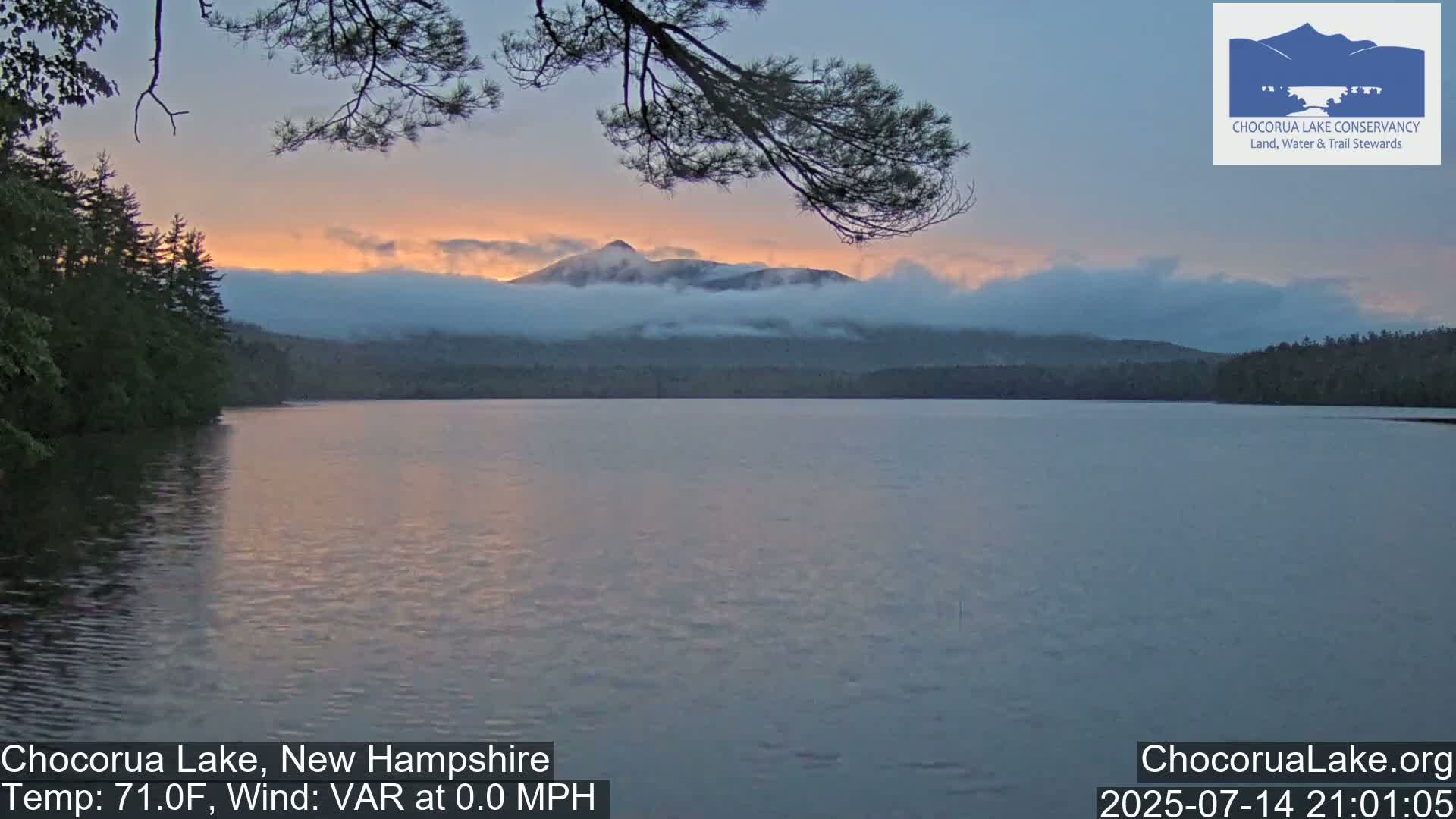 Chocorura Lake Live Cam - Tamworth, Carroll, New Hampshire, USA