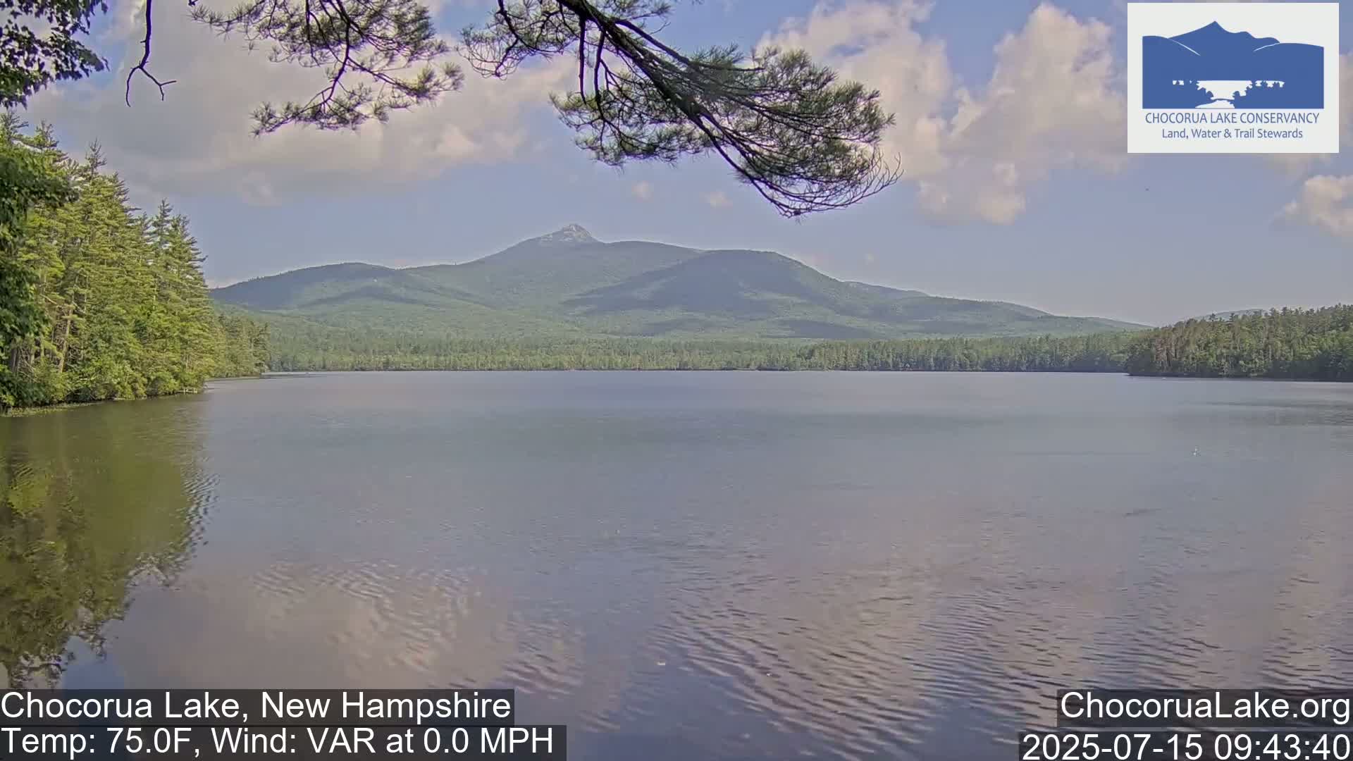 Chocorura Lake Live Cam - Tamworth, Carroll, New Hampshire, USA