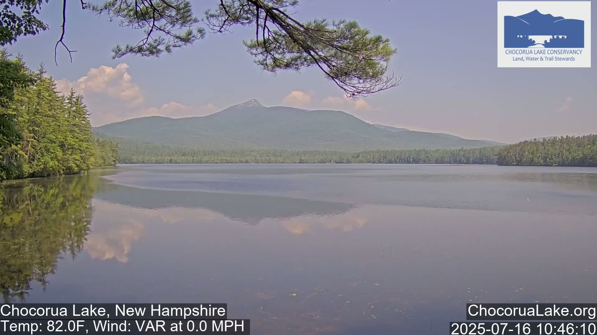 Chocorura Lake Live Cam - Tamworth, Carroll, New Hampshire, USA