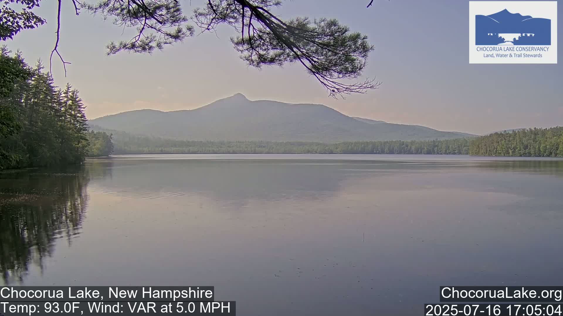 Chocorura Lake Live Cam - Tamworth, Carroll, New Hampshire, USA