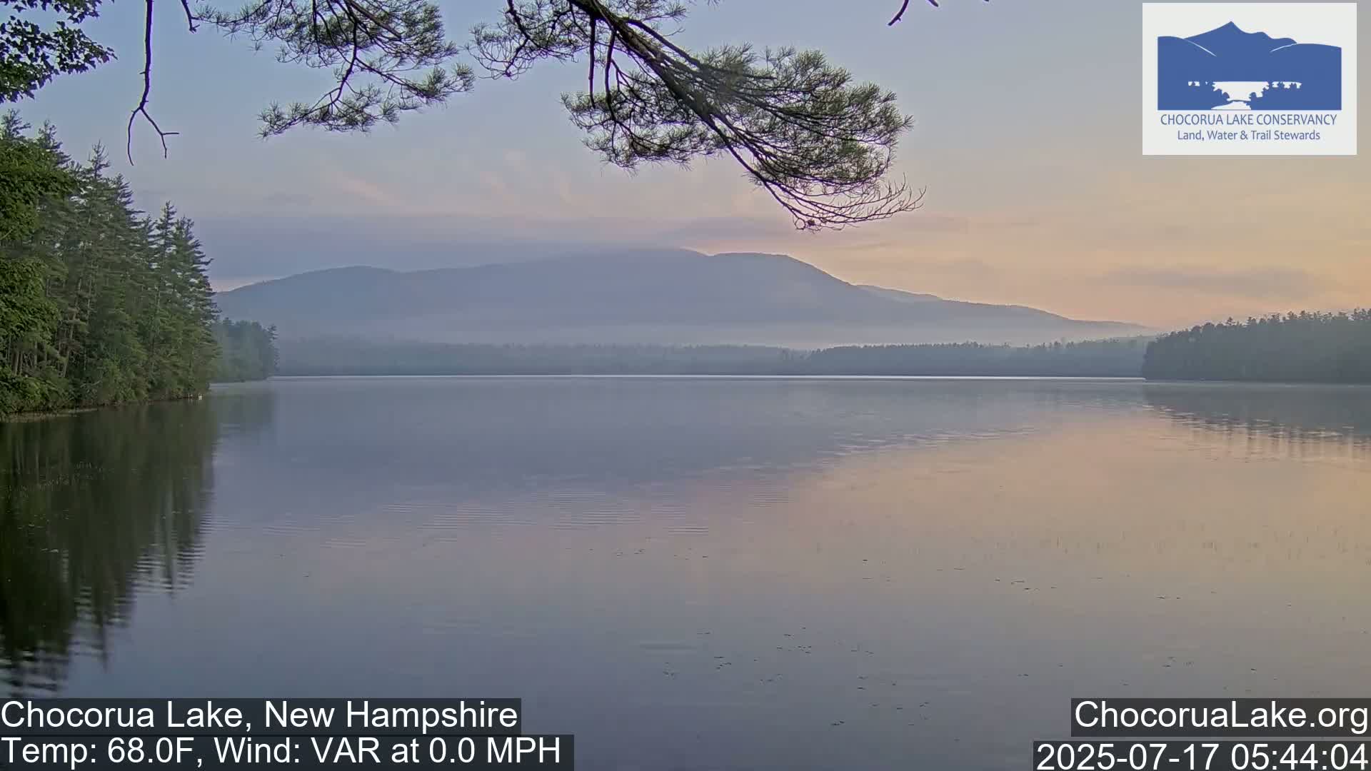 Chocorura Lake Live Cam - Tamworth, Carroll, New Hampshire, USA