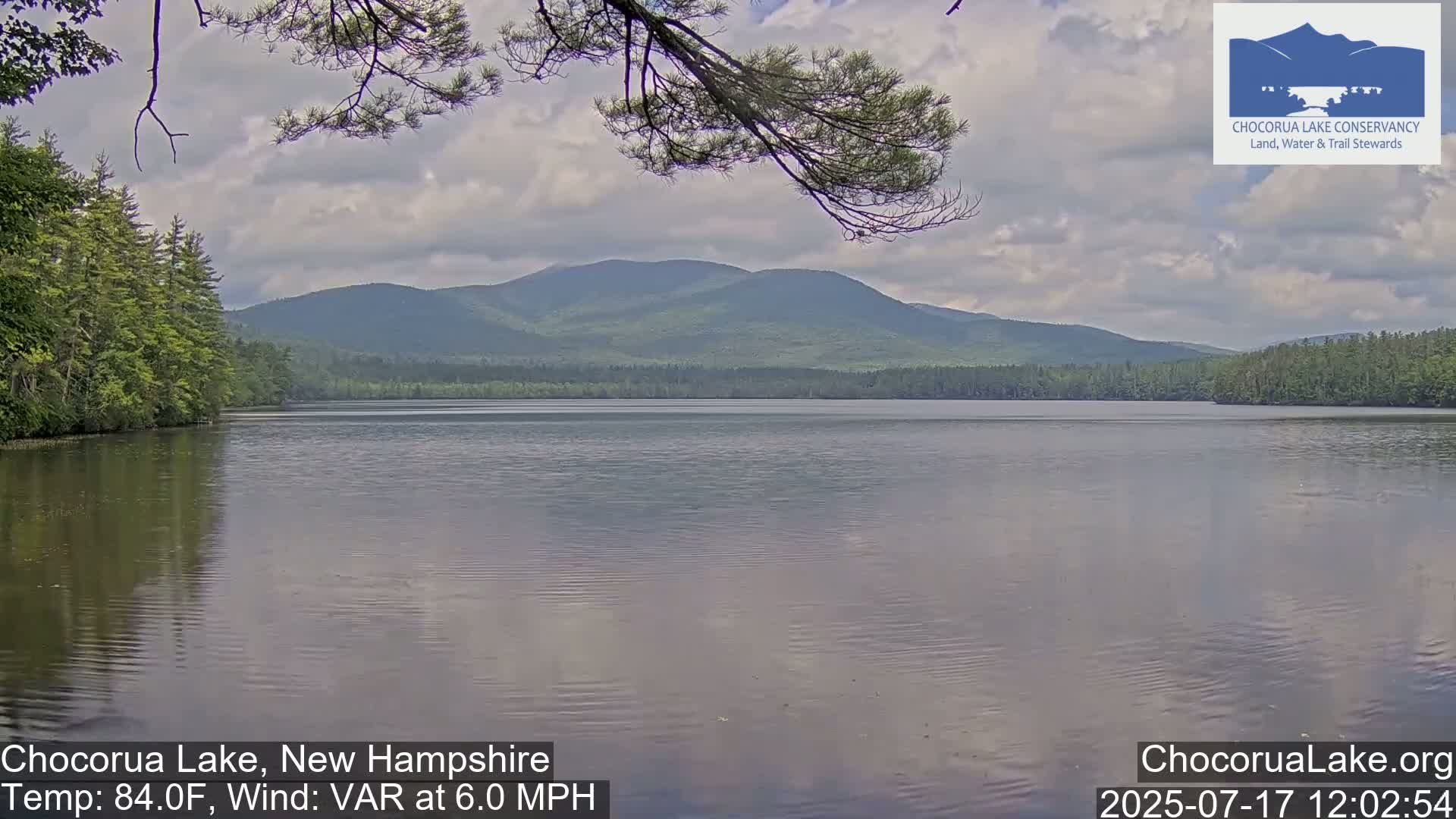 Chocorura Lake Live Cam - Tamworth, Carroll, New Hampshire, USA