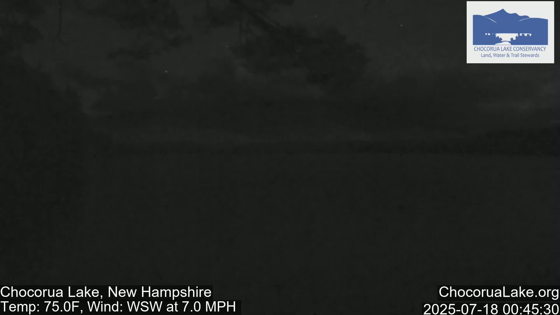 Chocorura Lake Live Cam - Tamworth, Carroll, New Hampshire, USA