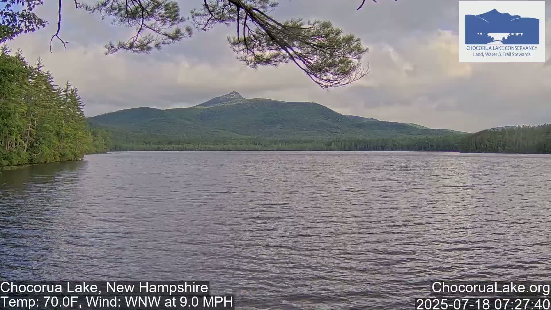 Chocorura Lake Live Cam - Tamworth, Carroll, New Hampshire, USA