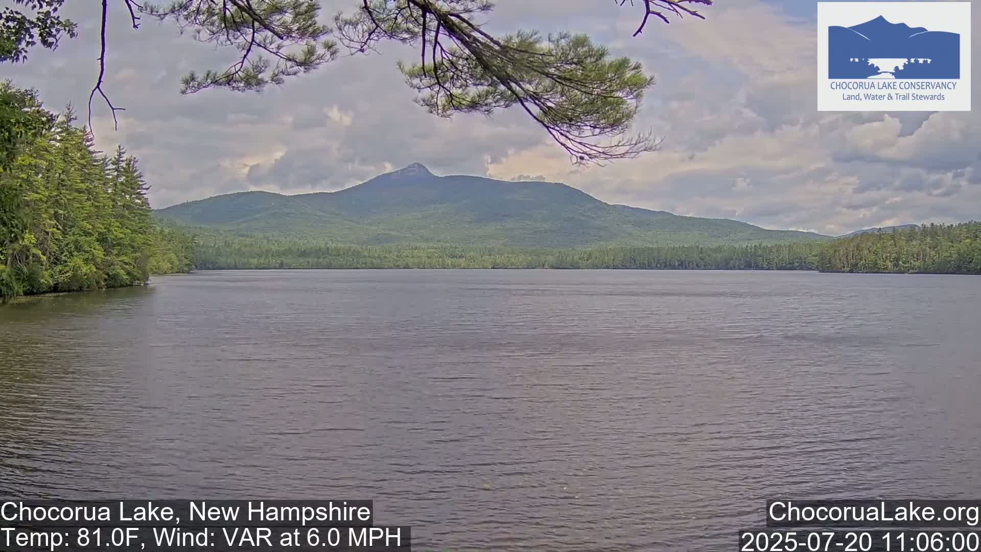 Chocorura Lake Live Cam - Tamworth, Carroll, New Hampshire, USA