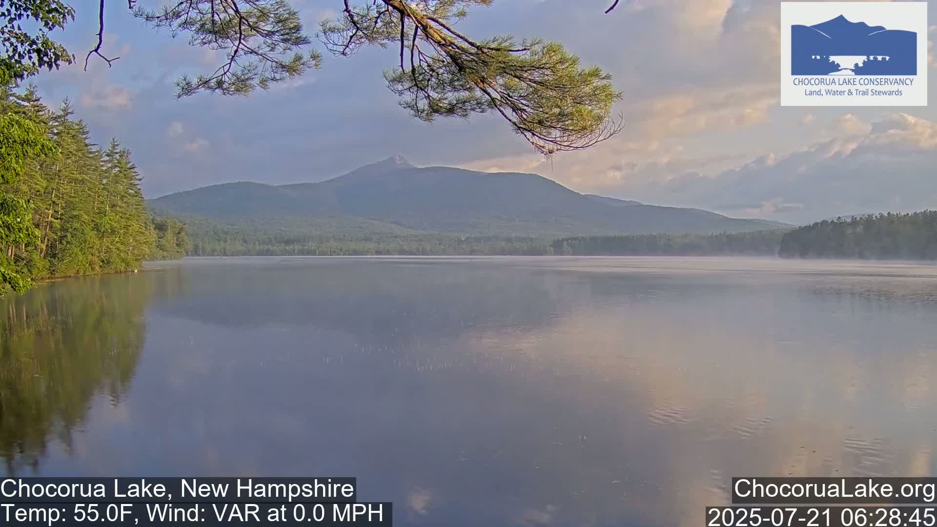Chocorura Lake Live Cam - Tamworth, Carroll, New Hampshire, USA