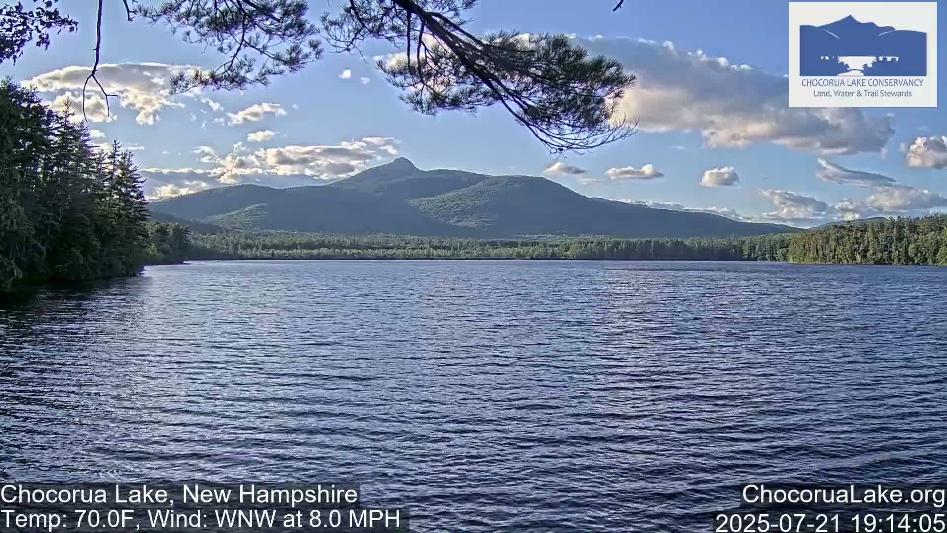 Chocorura Lake Live Cam - Tamworth, Carroll, New Hampshire, USA