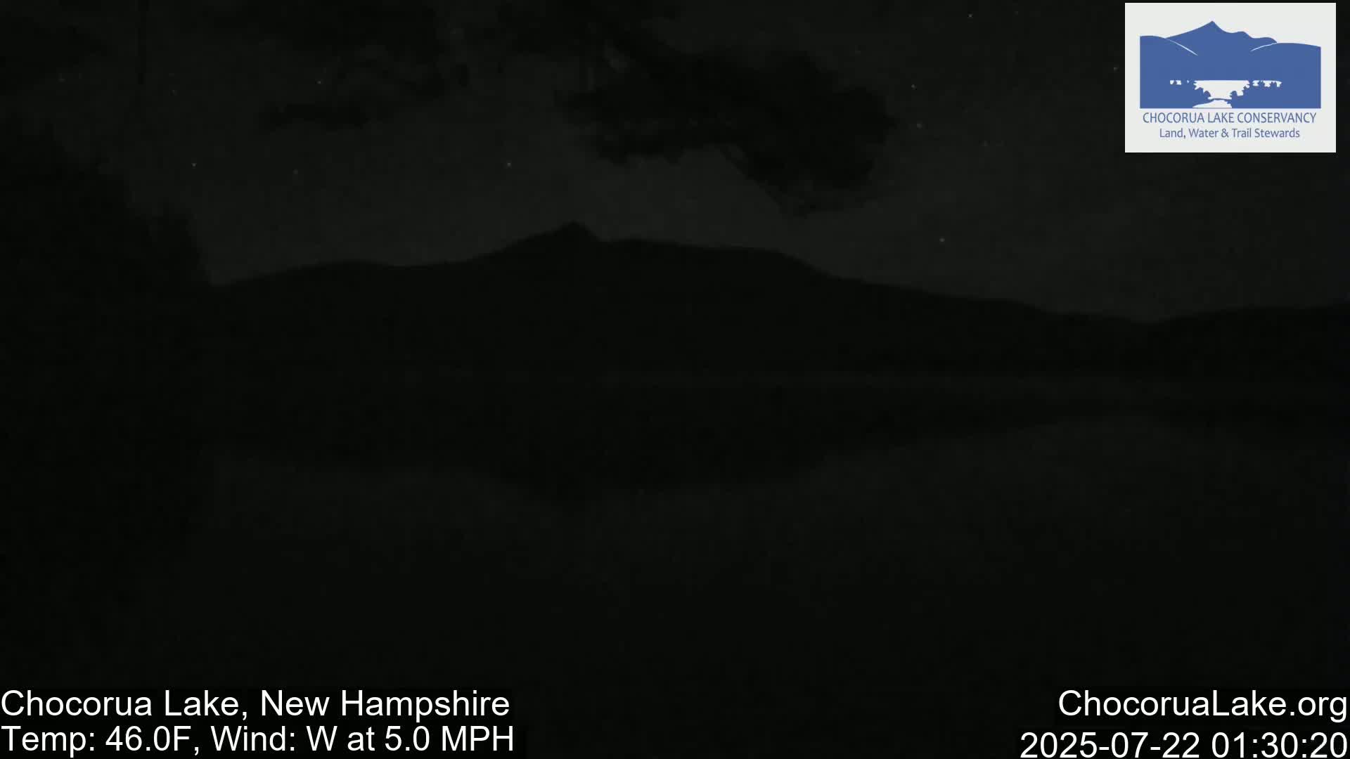 Chocorura Lake Live Cam - Tamworth, Carroll, New Hampshire, USA