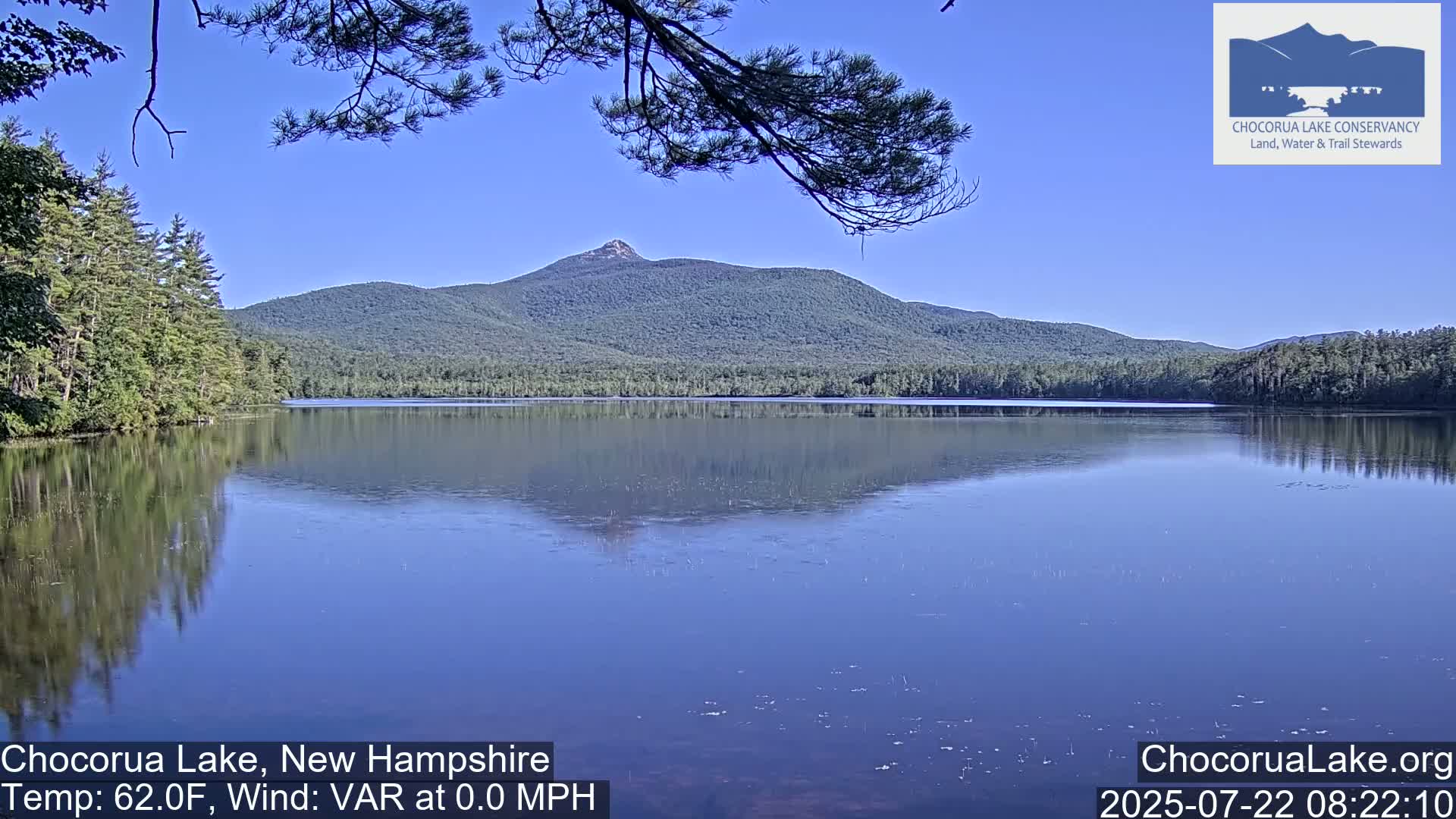 Chocorura Lake Live Cam - Tamworth, Carroll, New Hampshire, USA