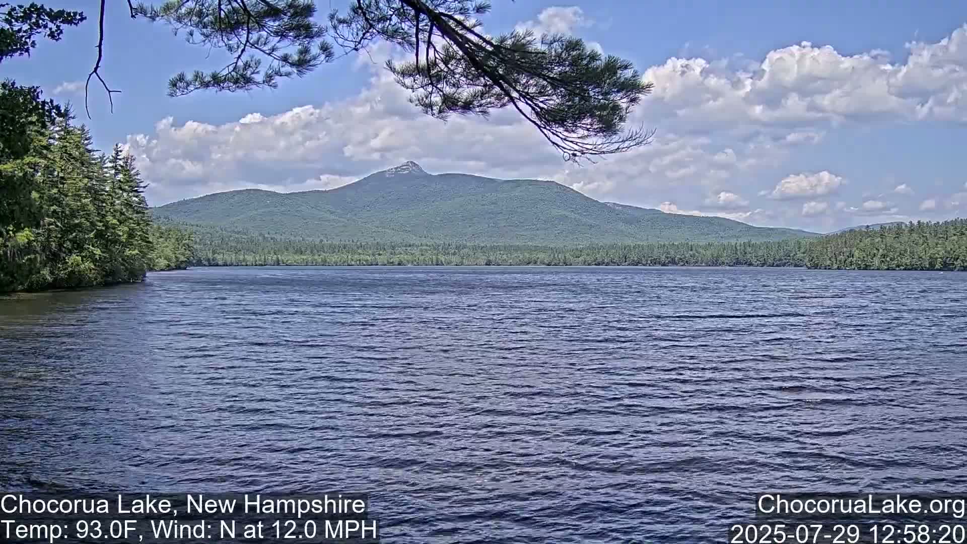 Chocorura Lake Live Cam - Tamworth, Carroll, New Hampshire, USA