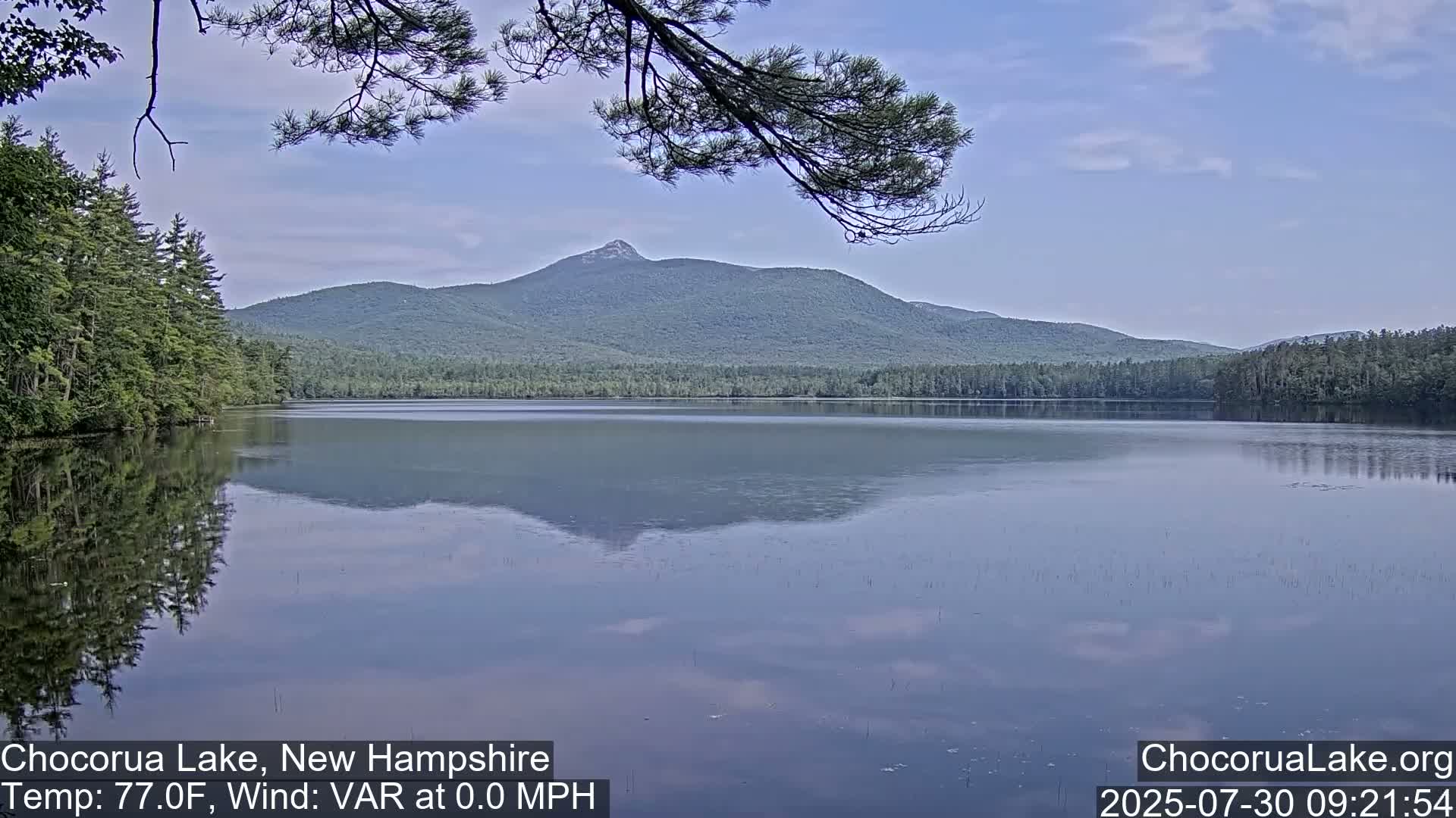 Chocorura Lake Live Cam - Tamworth, Carroll, New Hampshire, USA