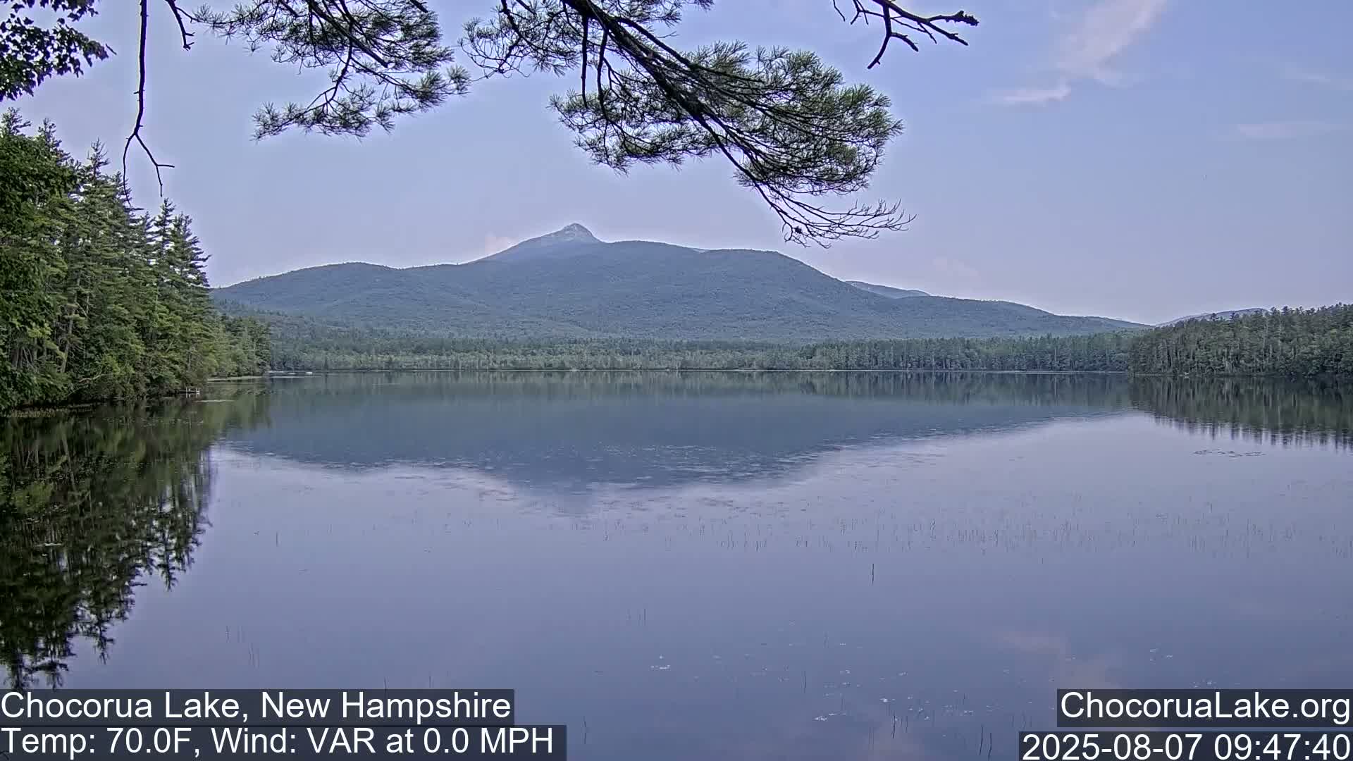 Chocorura Lake Live Cam - Tamworth, Carroll, New Hampshire, USA