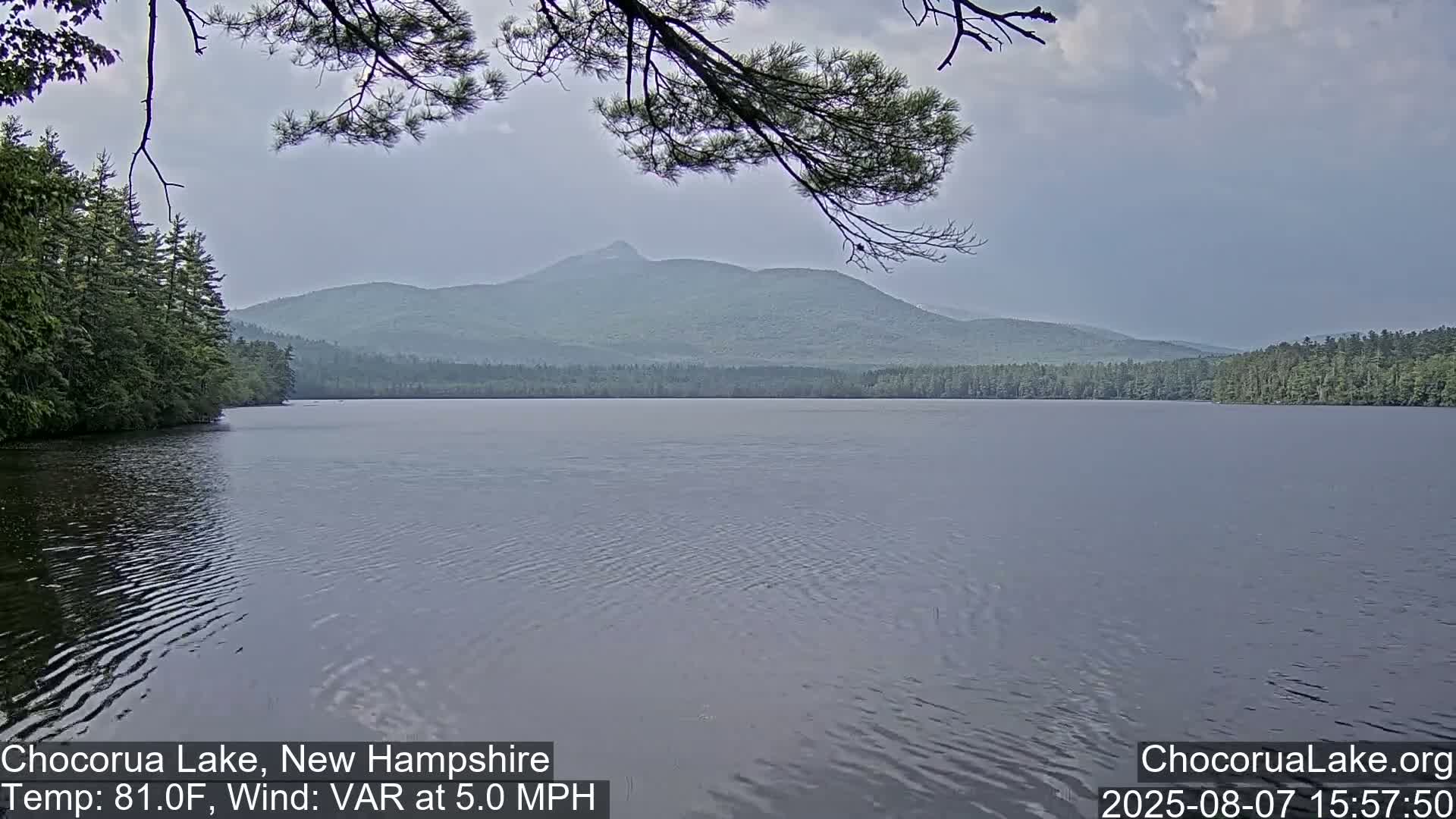 Chocorura Lake Live Cam - Tamworth, Carroll, New Hampshire, USA