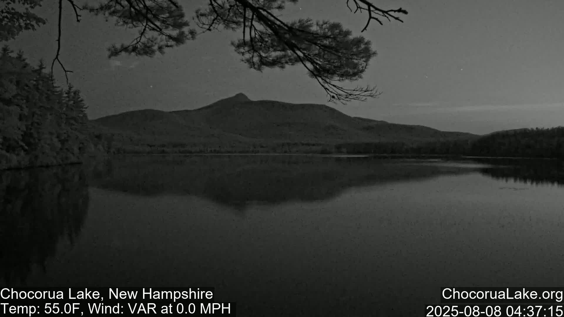 Chocorura Lake Live Cam - Tamworth, Carroll, New Hampshire, USA