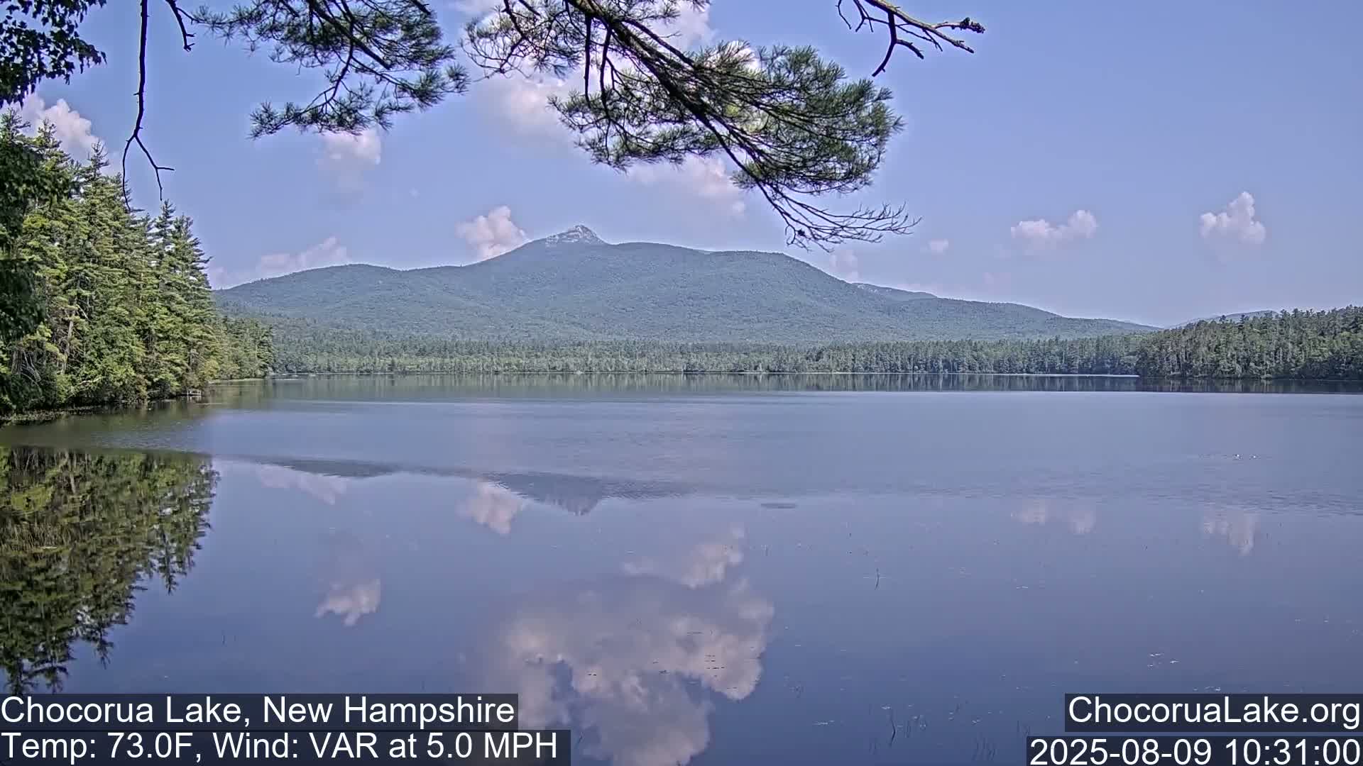 Chocorura Lake Live Cam - Tamworth, Carroll, New Hampshire, USA