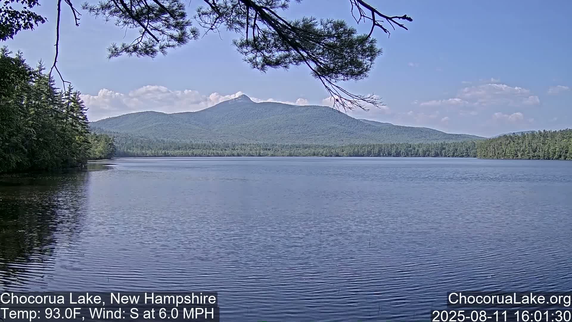 Chocorura Lake Live Cam - Tamworth, Carroll, New Hampshire, USA