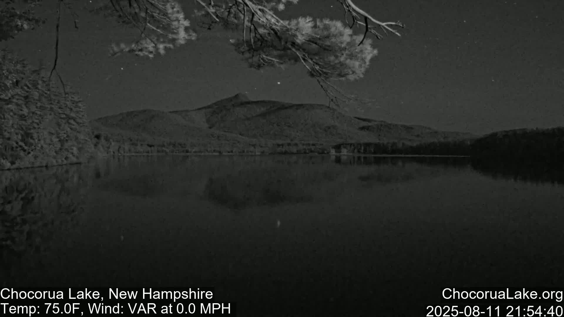 Chocorura Lake Live Cam - Tamworth, Carroll, New Hampshire, USA