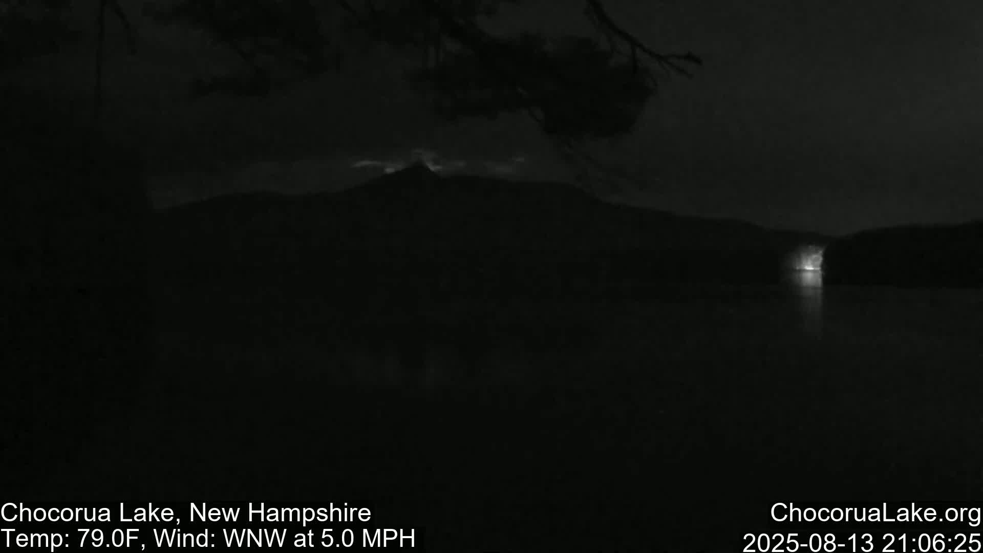 Chocorura Lake Live Cam - Tamworth, Carroll, New Hampshire, USA