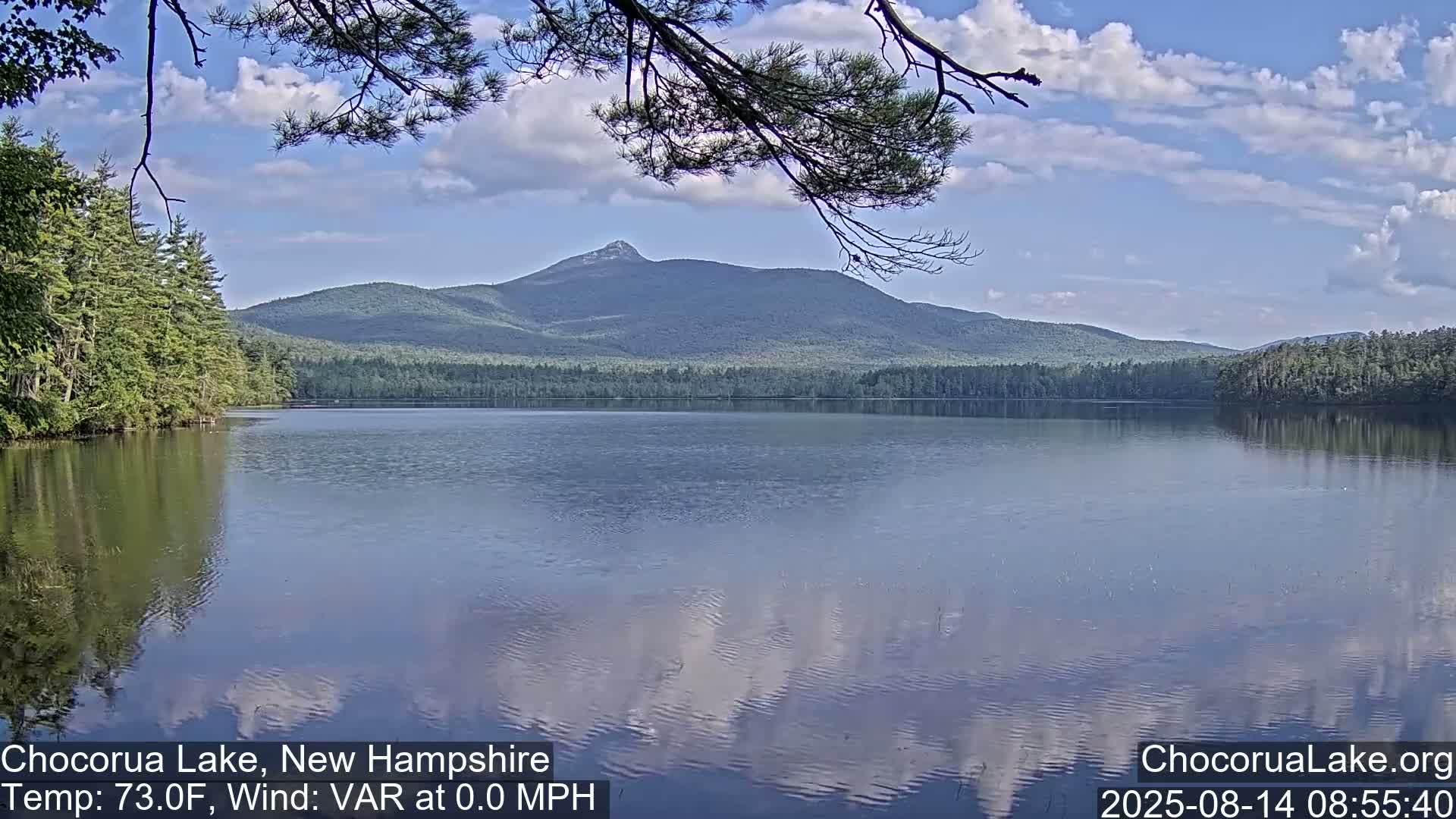 Chocorura Lake Live Cam - Tamworth, Carroll, New Hampshire, USA