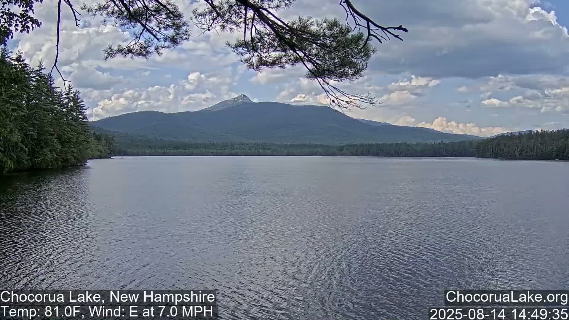 Chocorura Lake Live Cam - Tamworth, Carroll, New Hampshire, USA