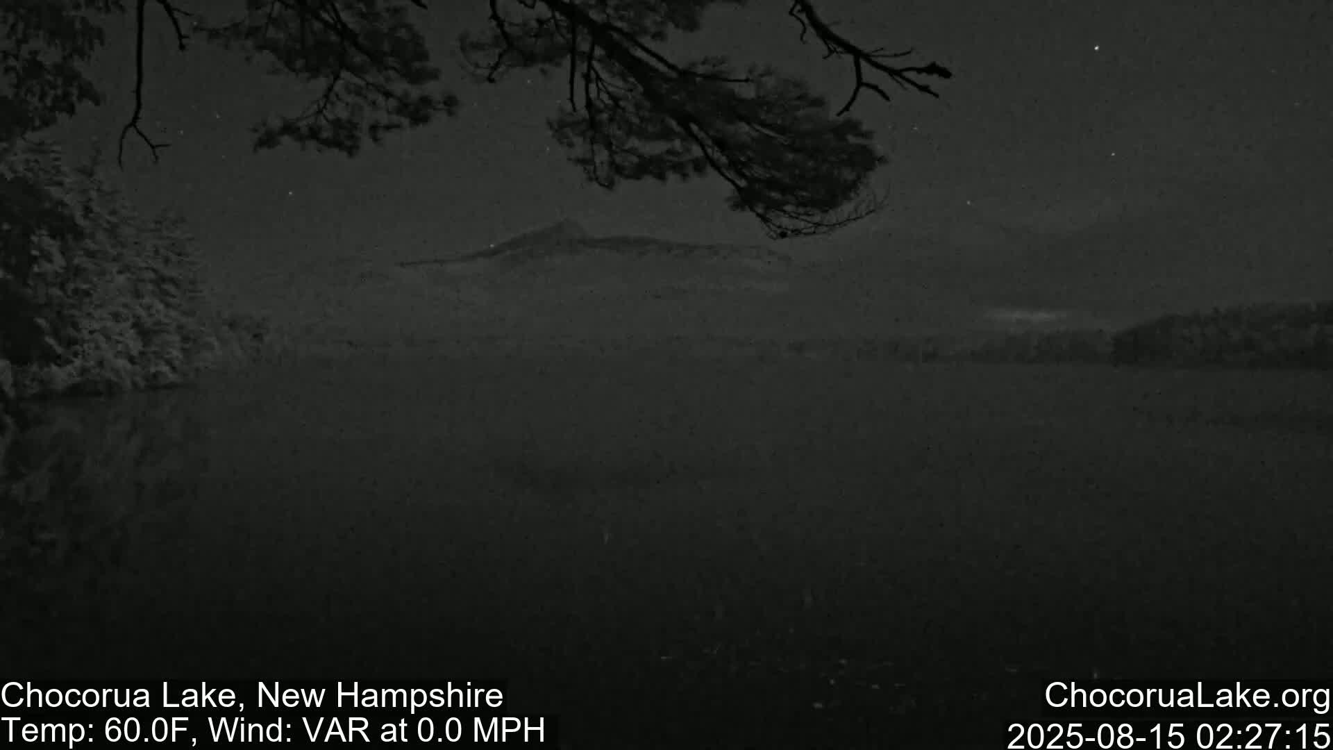 Chocorura Lake Live Cam - Tamworth, Carroll, New Hampshire, USA