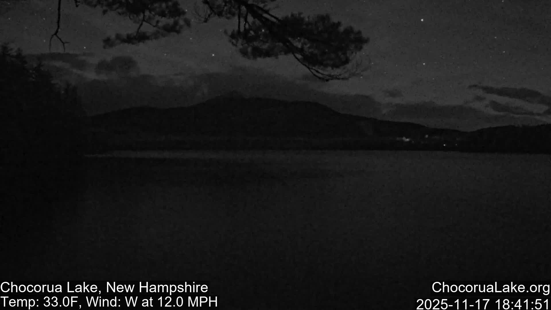 Chocorura Lake Live Cam - Tamworth, Carroll, New Hampshire, USA