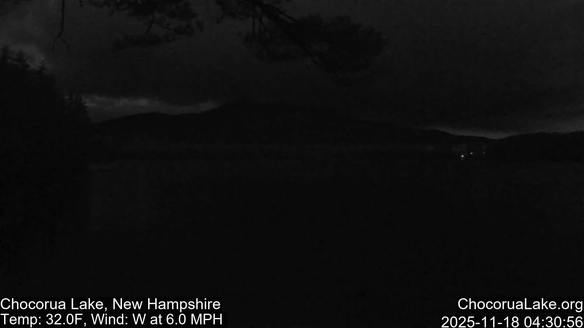 Chocorura Lake Live Cam - Tamworth, Carroll, New Hampshire, USA
