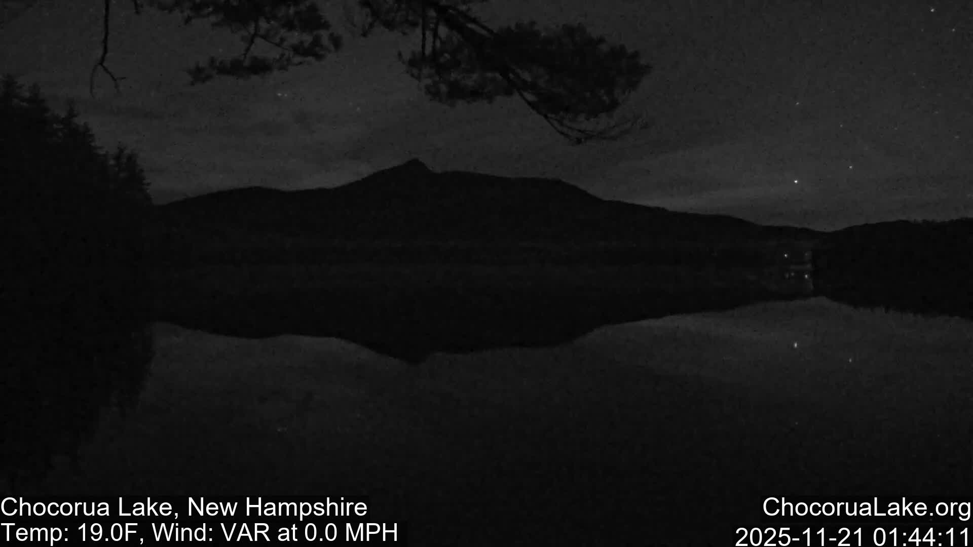 Chocorura Lake Live Cam - Tamworth, Carroll, New Hampshire, USA