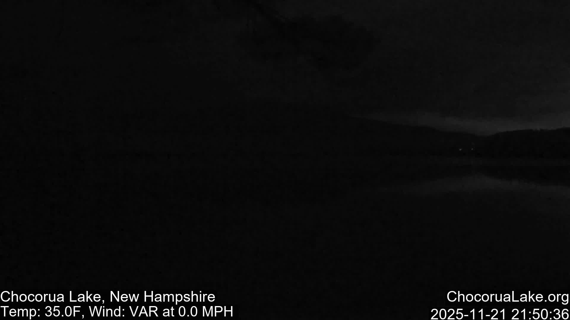 Chocorura Lake Live Cam - Tamworth, Carroll, New Hampshire, USA