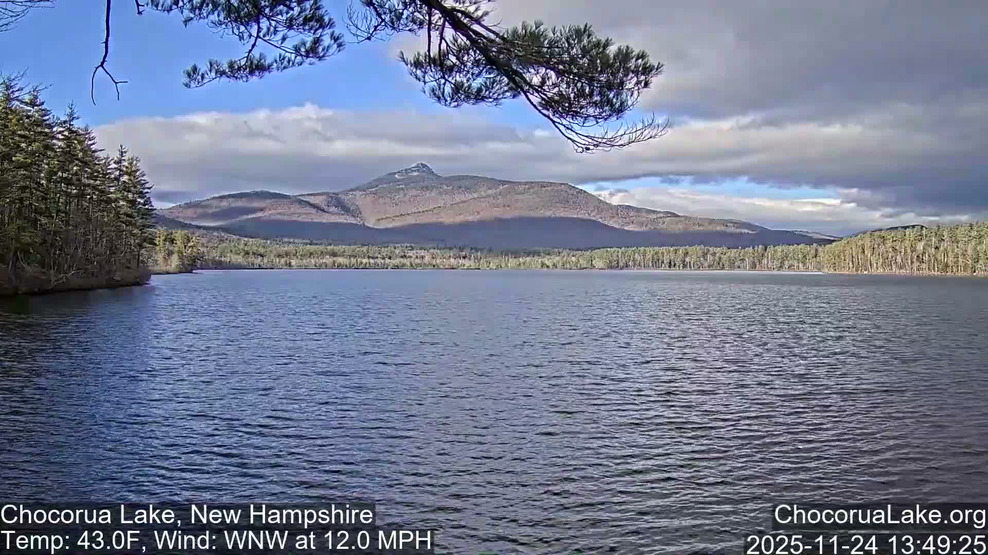 Chocorura Lake Live Cam - Tamworth, Carroll, New Hampshire, USA