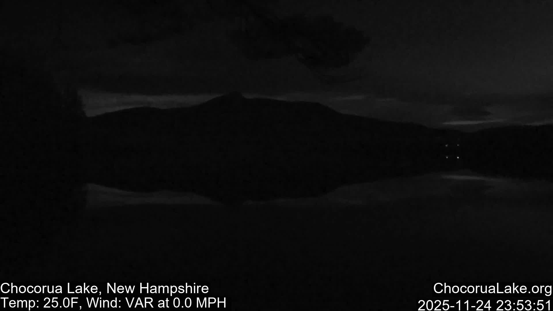 Chocorura Lake Live Cam - Tamworth, Carroll, New Hampshire, USA