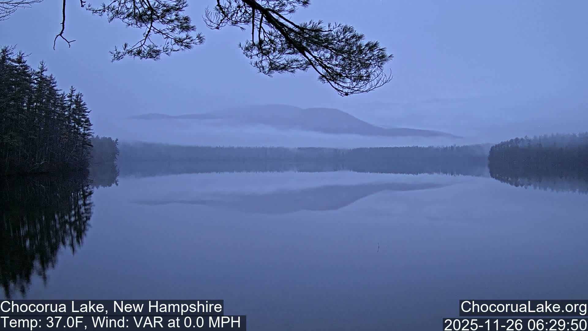 Chocorura Lake Live Cam - Tamworth, Carroll, New Hampshire, USA