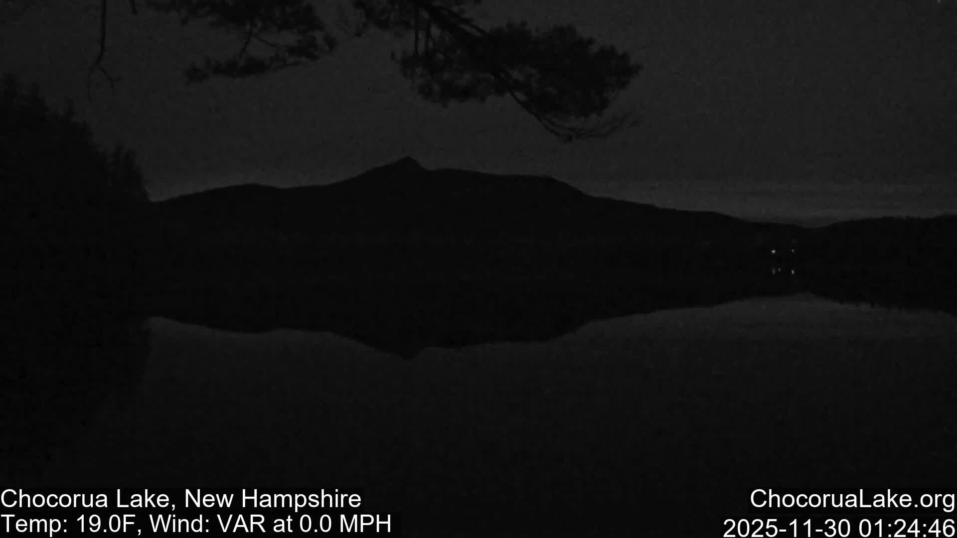 Chocorura Lake Live Cam - Tamworth, Carroll, New Hampshire, USA