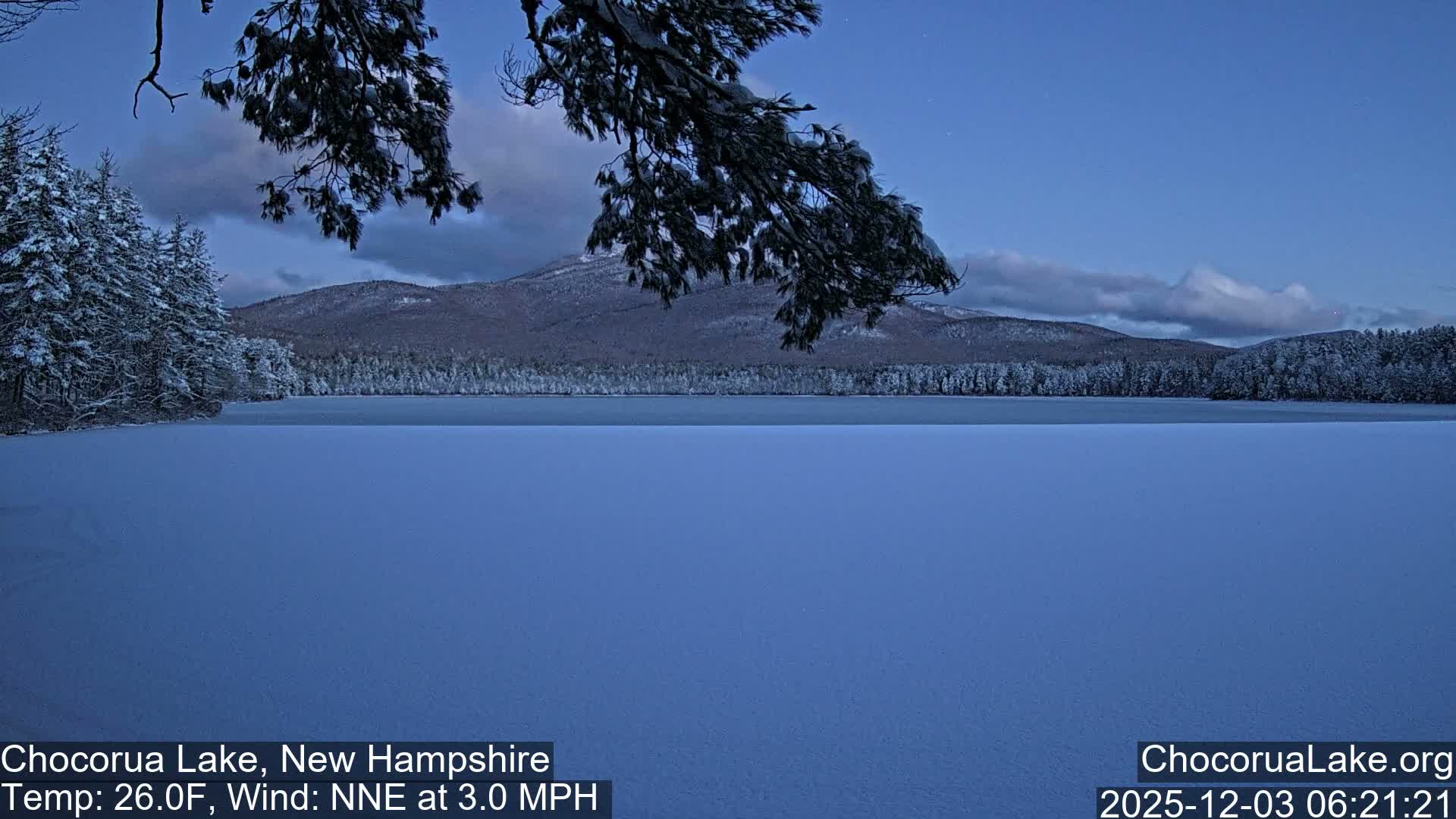 Chocorura Lake Live Cam - Tamworth, Carroll, New Hampshire, USA