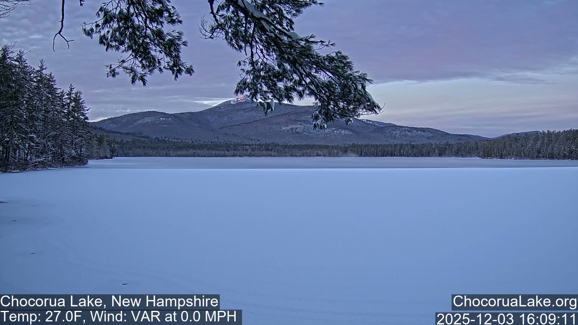 Chocorura Lake Live Cam - Tamworth, Carroll, New Hampshire, USA