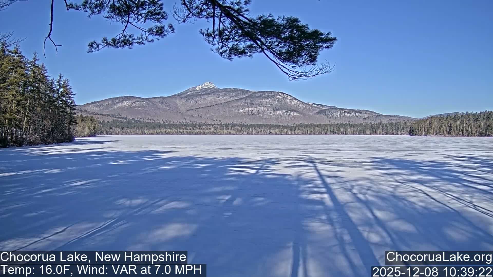 Chocorura Lake Live Cam - Tamworth, Carroll, New Hampshire, USA