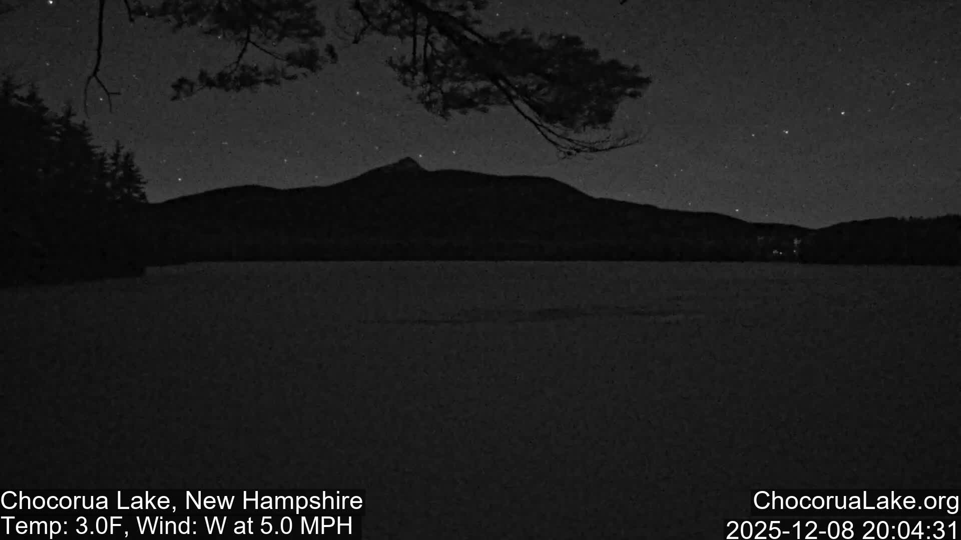 Chocorura Lake Live Cam - Tamworth, Carroll, New Hampshire, USA