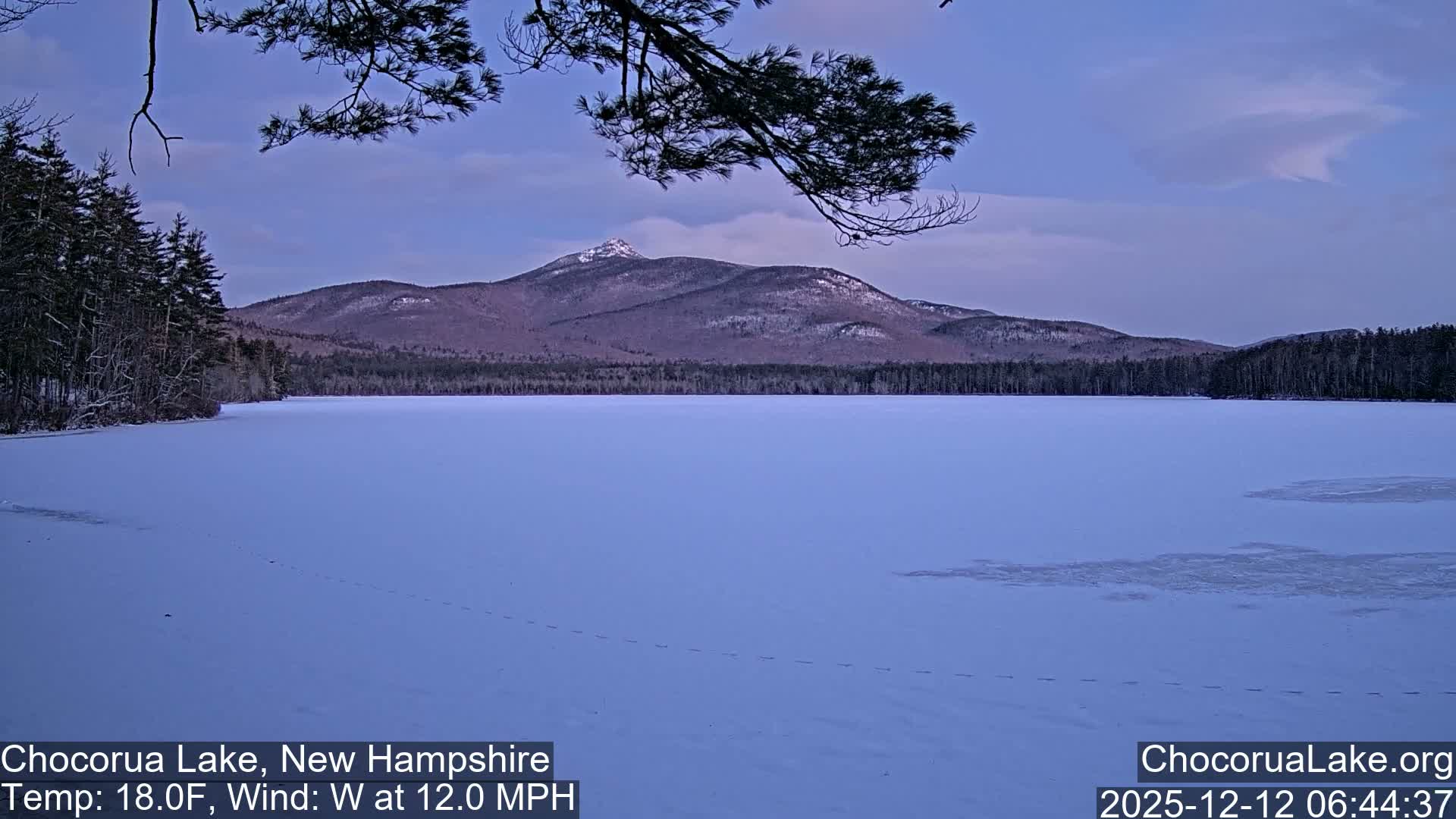 Chocorura Lake Live Cam - Tamworth, Carroll, New Hampshire, USA