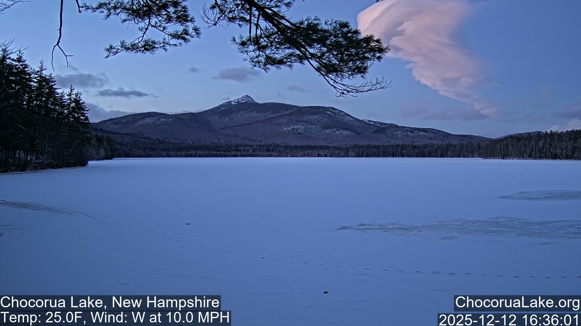 Chocorura Lake Live Cam - Tamworth, Carroll, New Hampshire, USA