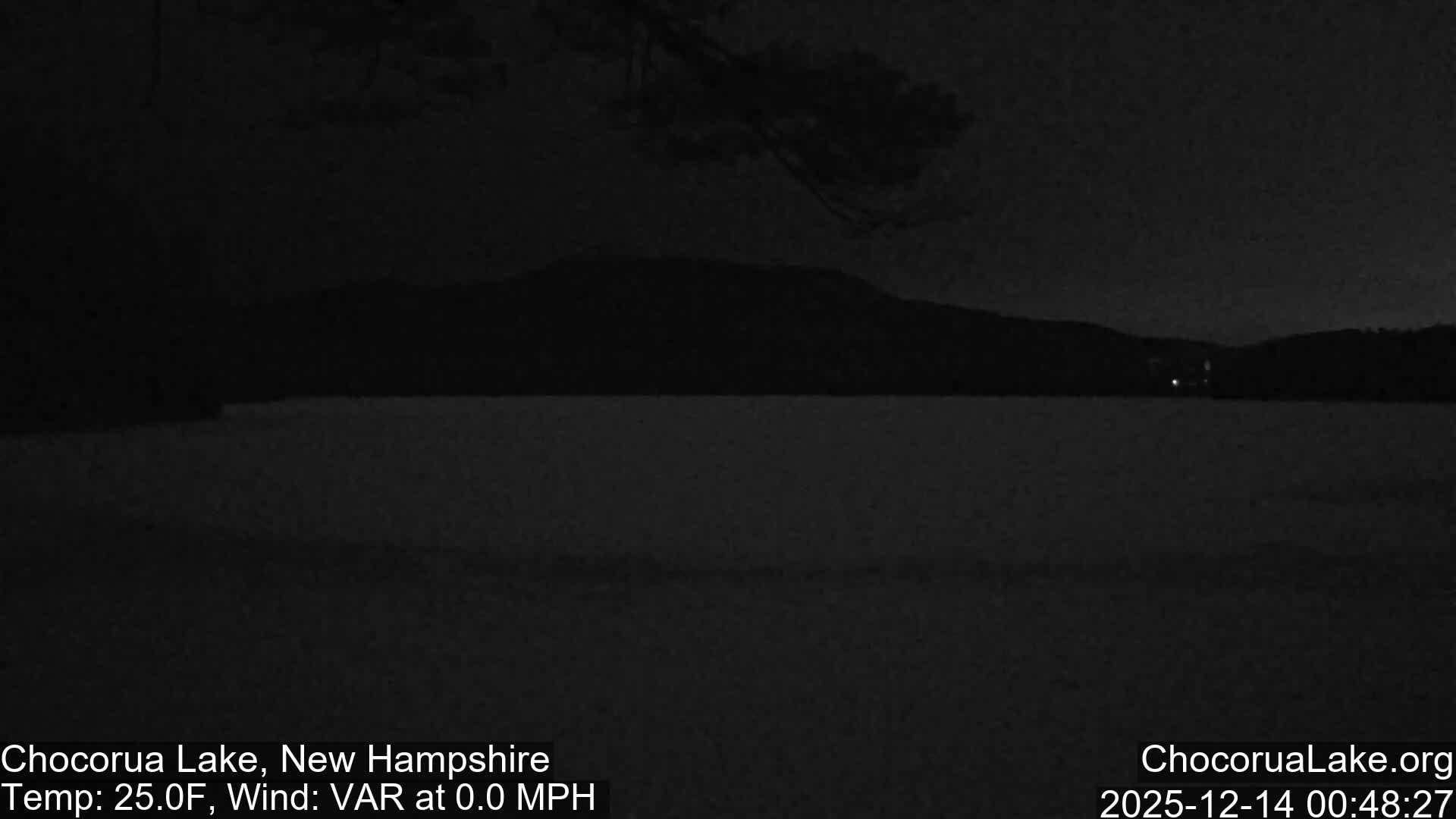 Chocorura Lake Live Cam - Tamworth, Carroll, New Hampshire, USA