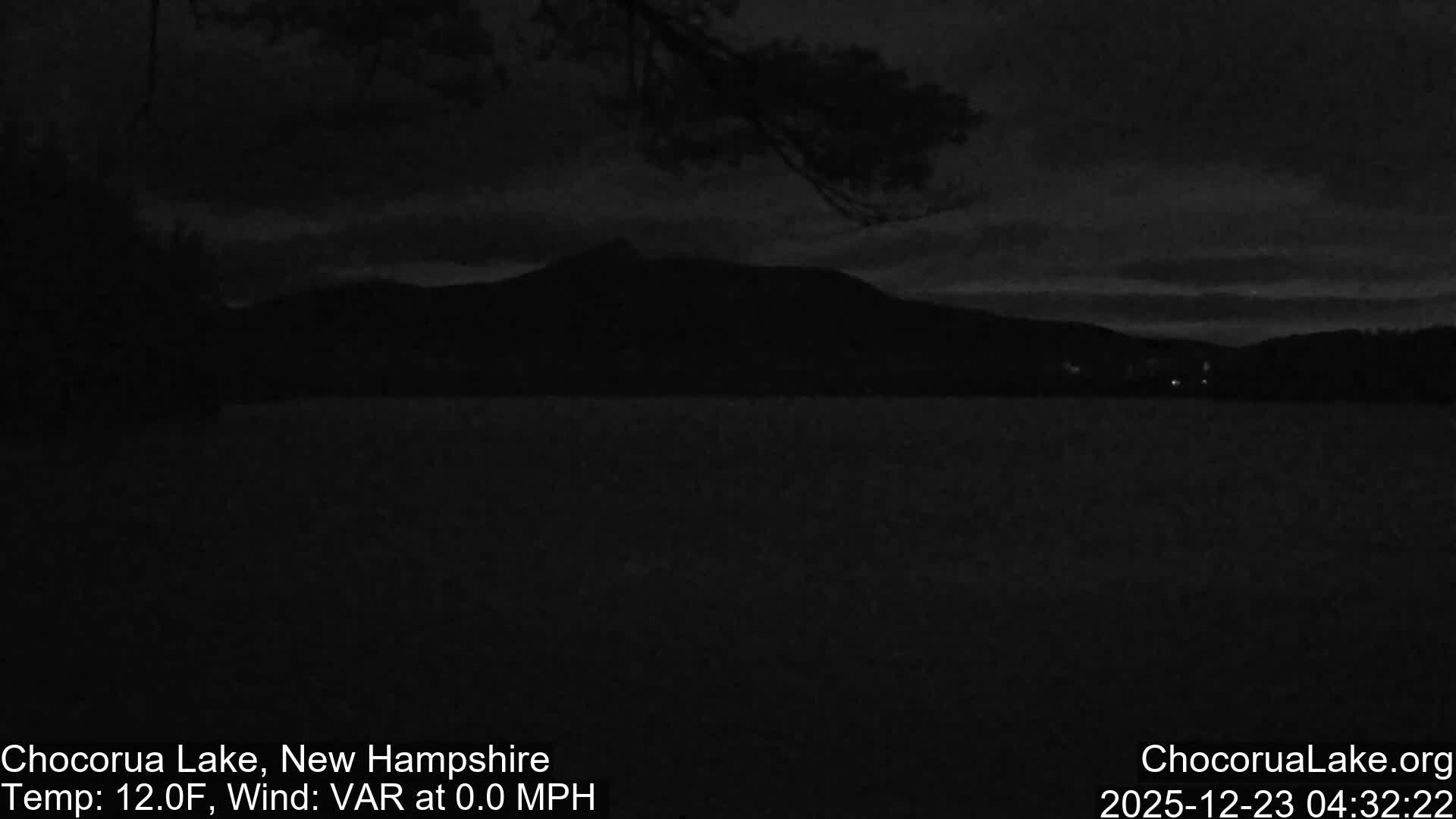Chocorura Lake Live Cam - Tamworth, Carroll, New Hampshire, USA