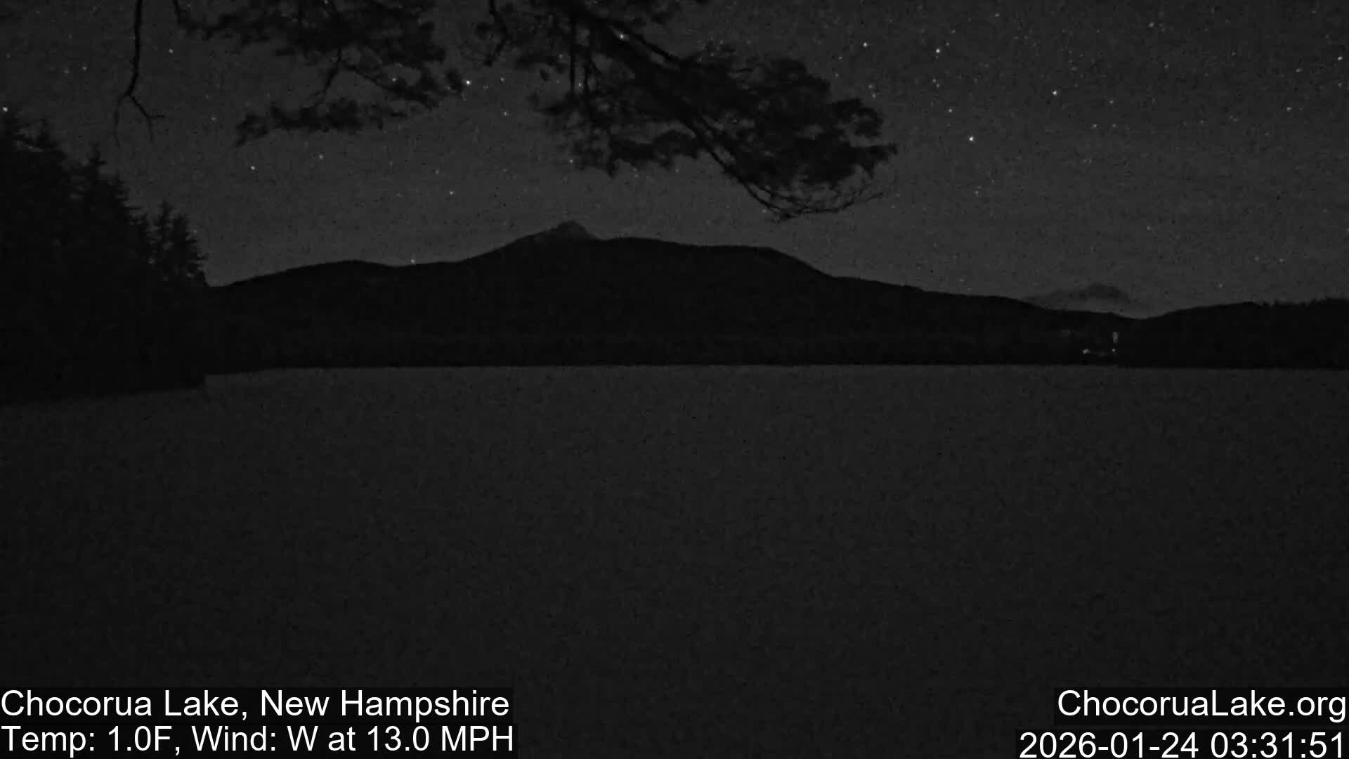Chocorura Lake Live Cam - Tamworth, Carroll, New Hampshire, USA