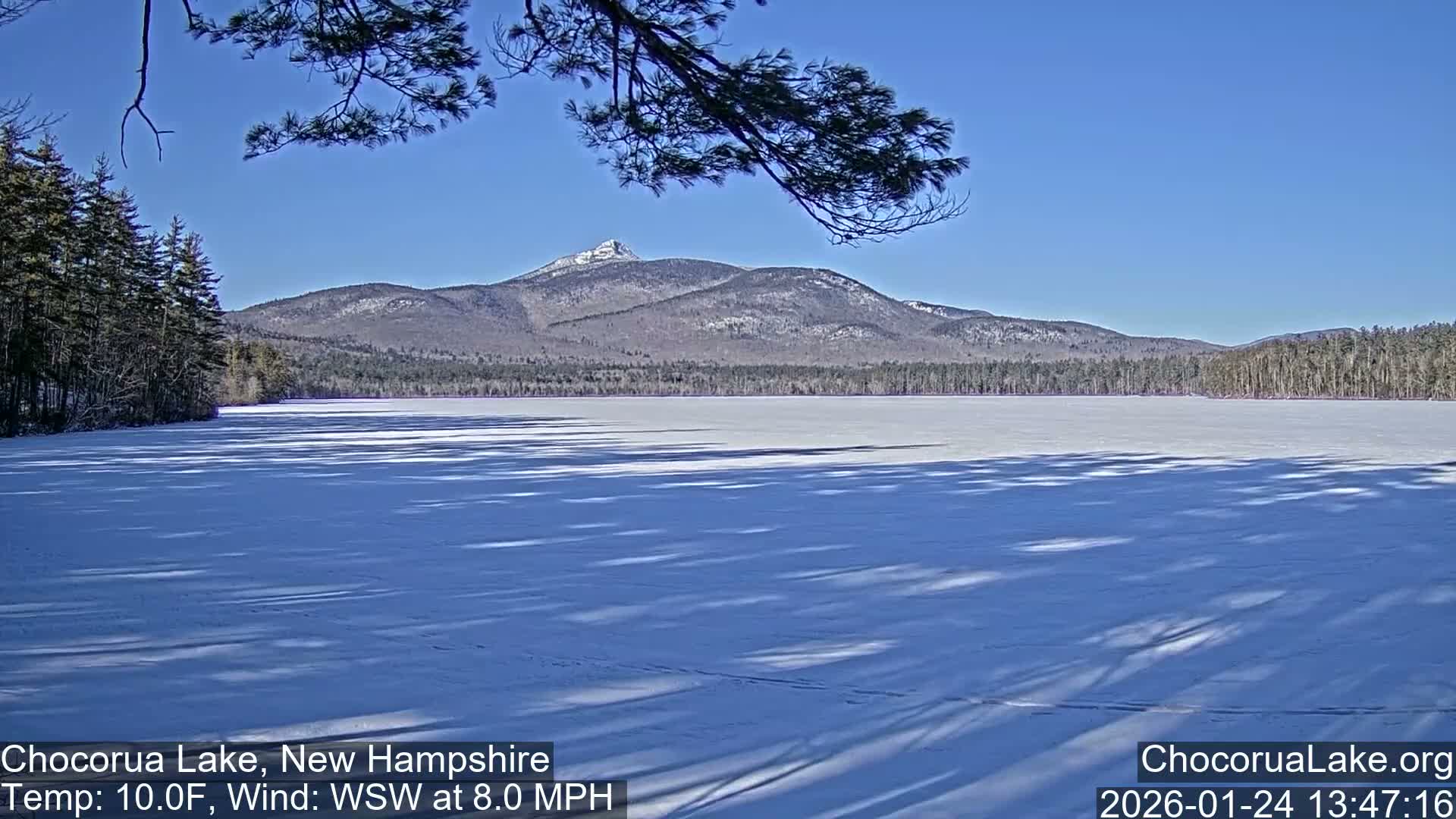 Chocorura Lake Live Cam - Tamworth, Carroll, New Hampshire, USA