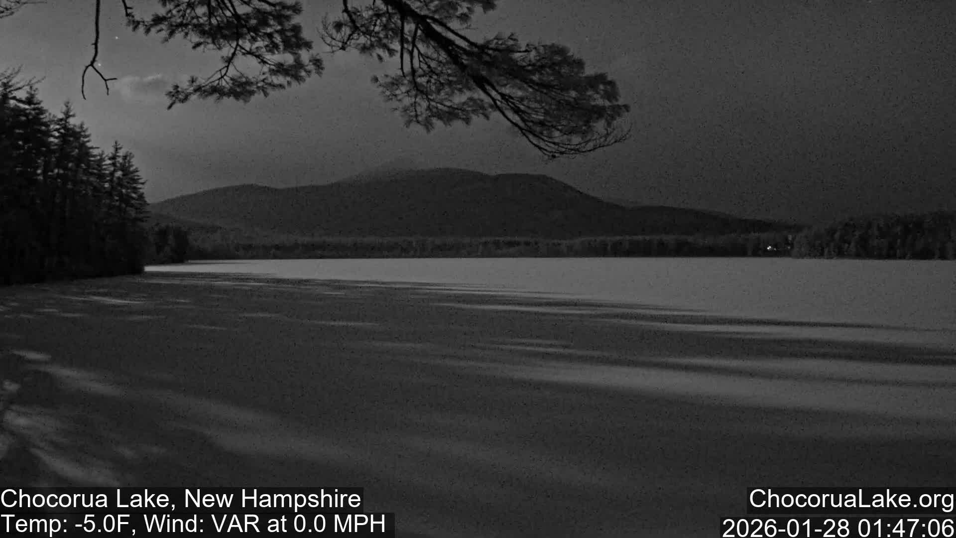 Chocorura Lake Live Cam - Tamworth, Carroll, New Hampshire, USA