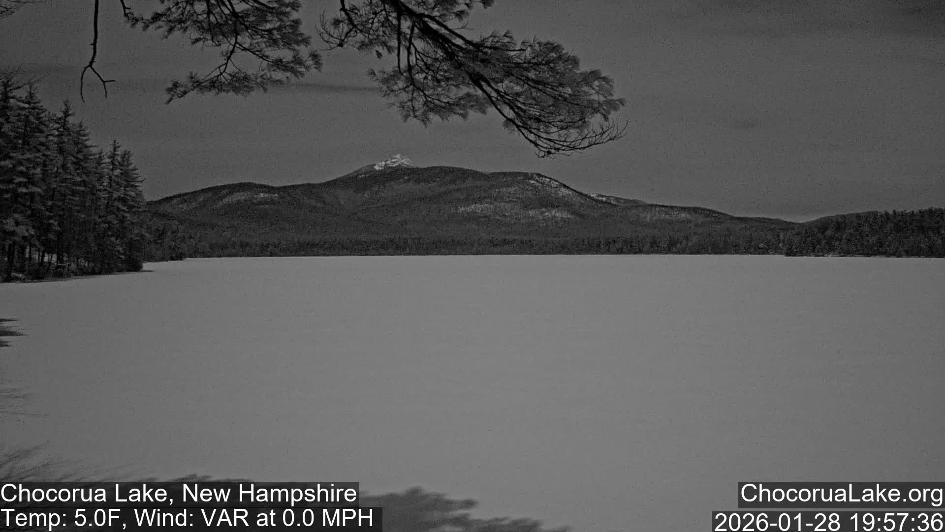 Chocorura Lake Live Cam - Tamworth, Carroll, New Hampshire, USA