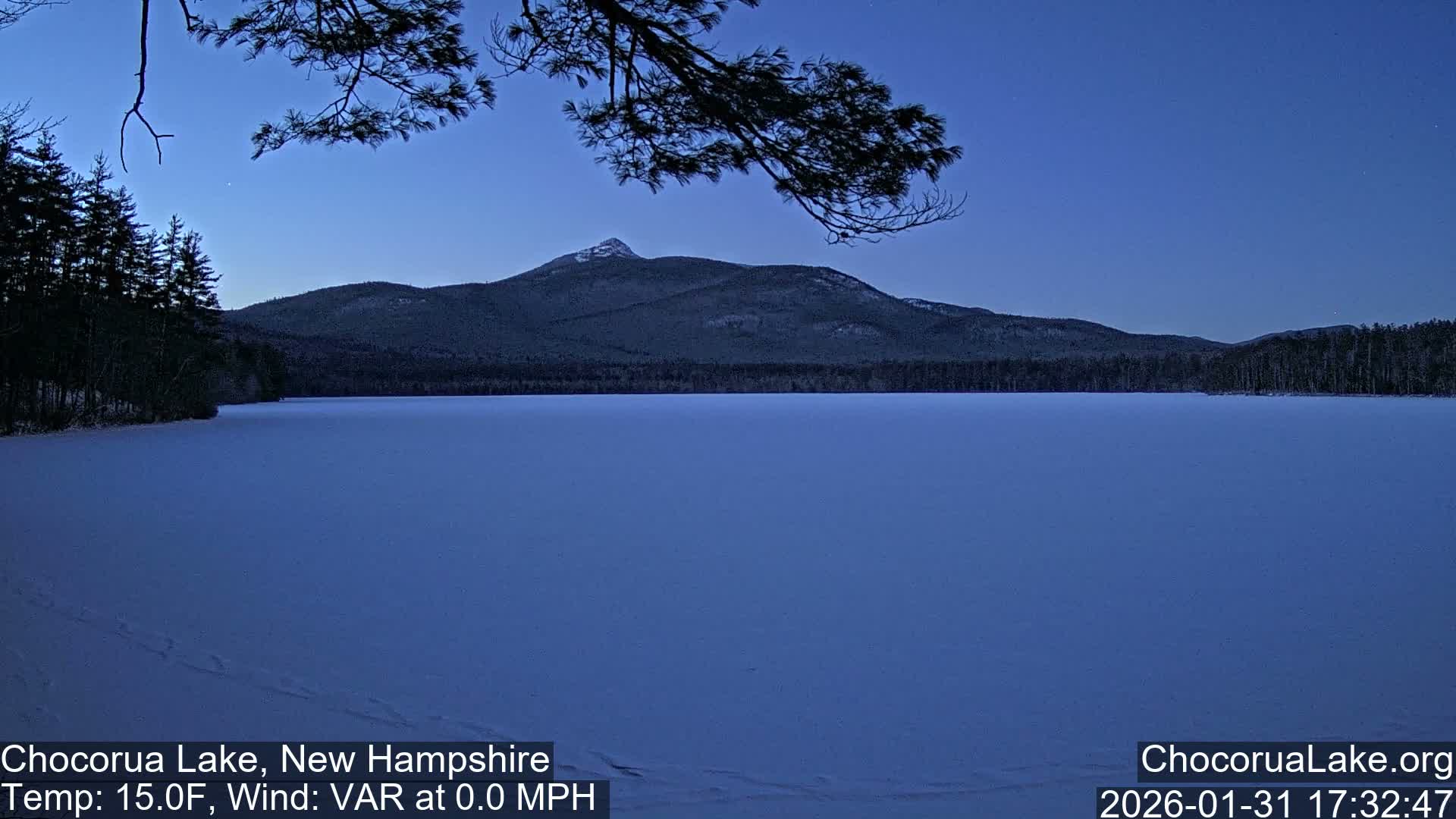 Chocorura Lake Live Cam - Tamworth, Carroll, New Hampshire, USA