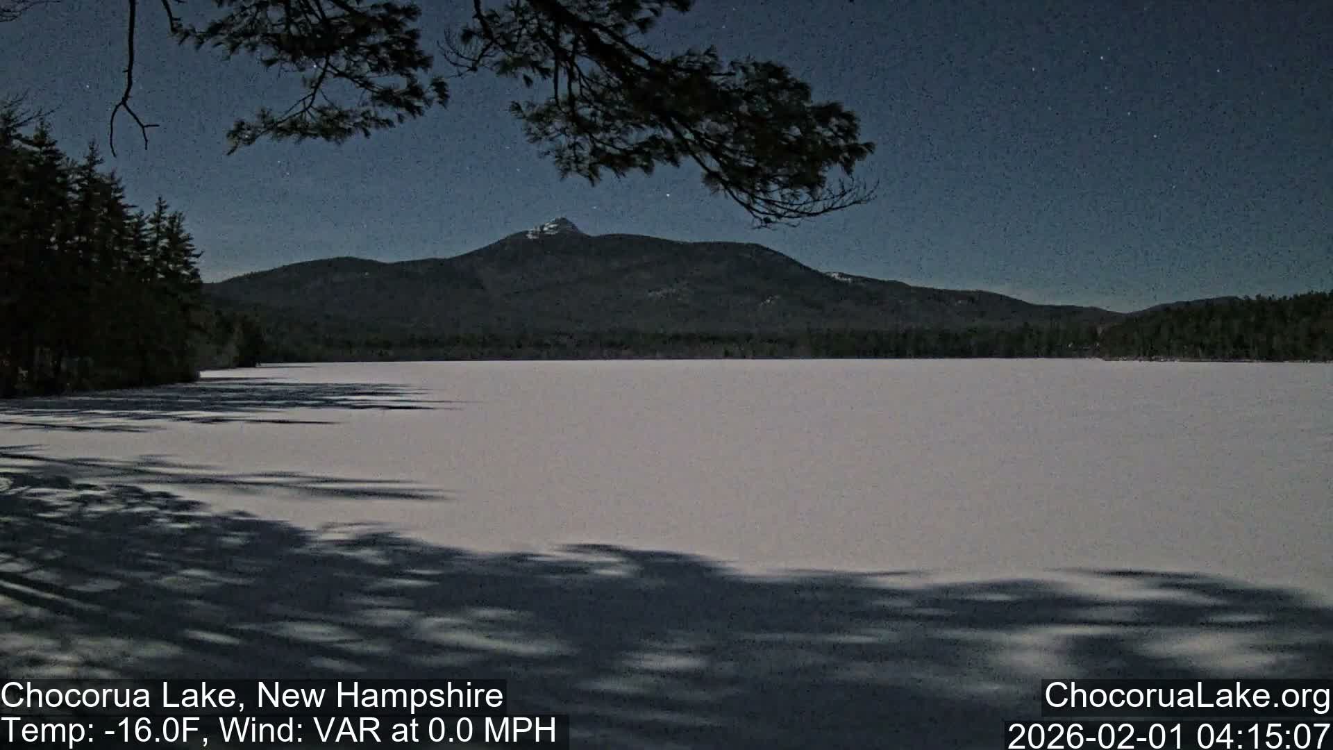 Chocorura Lake Live Cam - Tamworth, Carroll, New Hampshire, USA