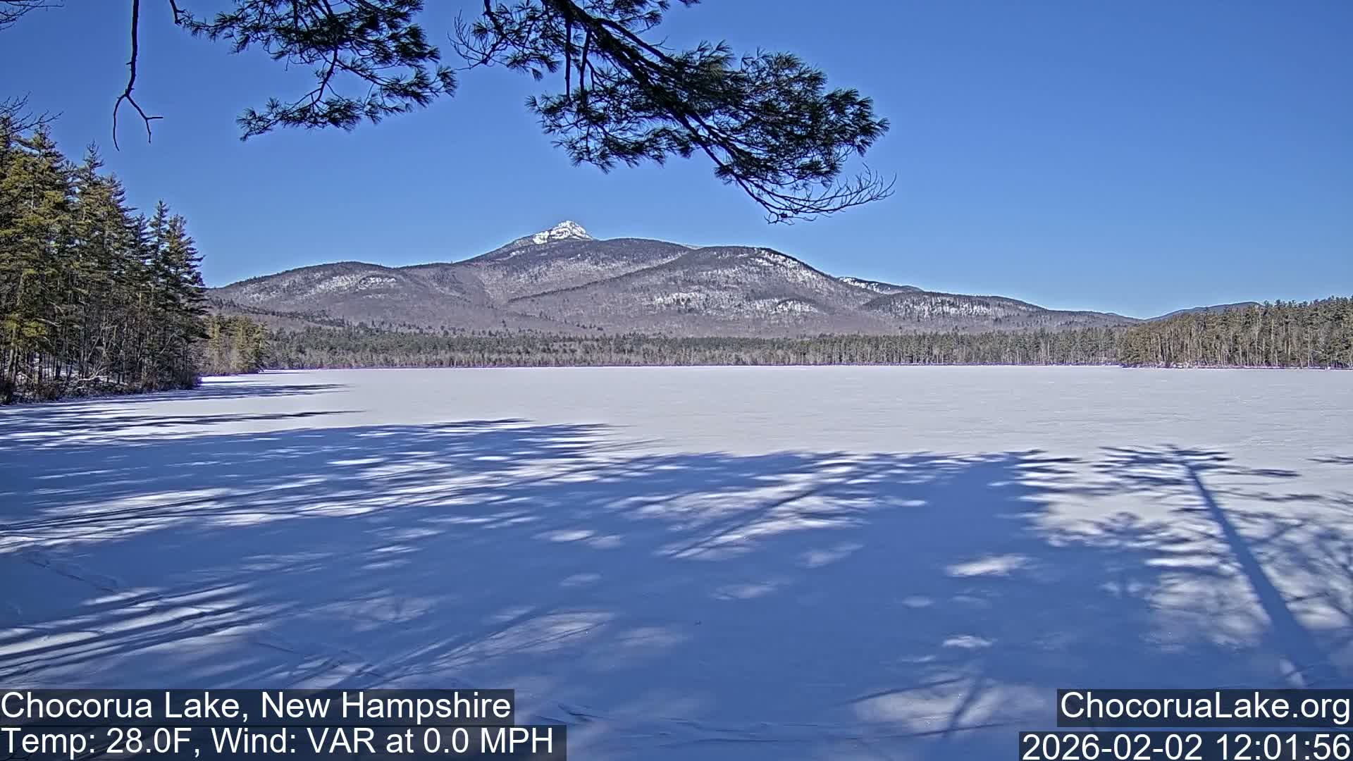 Chocorura Lake Live Cam - Tamworth, Carroll, New Hampshire, USA